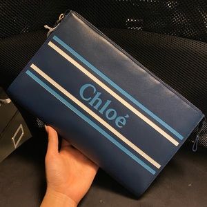 Chloe logo clutch